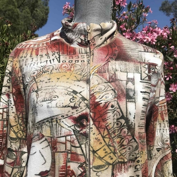 Chico's Vintage Artistic Pattern Sweater Women's Size - Picture 4 of 7